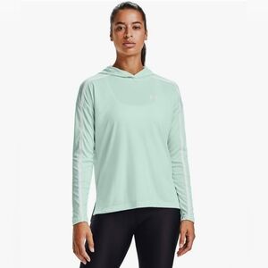 UNDER ARMOUR LIGHTWEIGHT HOODED LONG SLEEVE TOP IN MINT SIZE LARGE